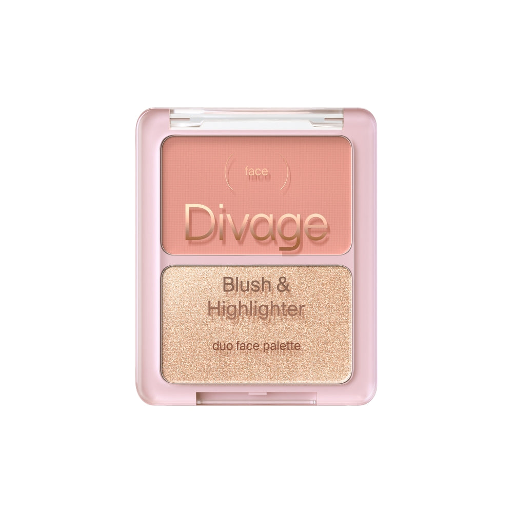 BLUSH & HIGHLIGHTER DUO FACE PALETTE – Divage Milano